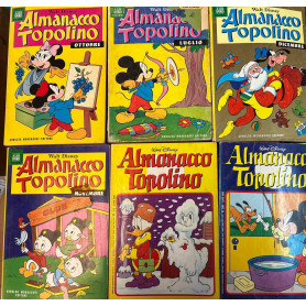Lotto 6 fumetti Almanacco Topolino (da n° 262 a 266 + n° 259).Librisaggi Lotto 6 fumetti Almanacco Topolino (da n° 262 a 266 + n° 259).Librisaggi