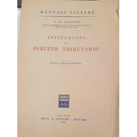 Istituzioni di diritto tributario