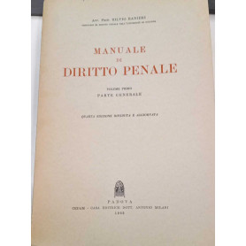 Manuale di diritto penale (volume primo: parte generale)