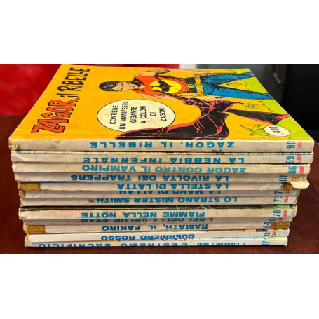 Lotto 12 fumetti Zagor (n° 17-49-64-69-70-73-74-75-81-86-89-90).