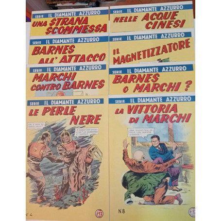 Il diamante azzurro. Serie completa dal n. 1 al n. 8. Ristampe anastatiche.