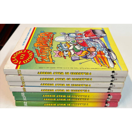 Lotto 7 fumetti I Classici di Walt Disney (n° 162-163-168-169-170-171-172).