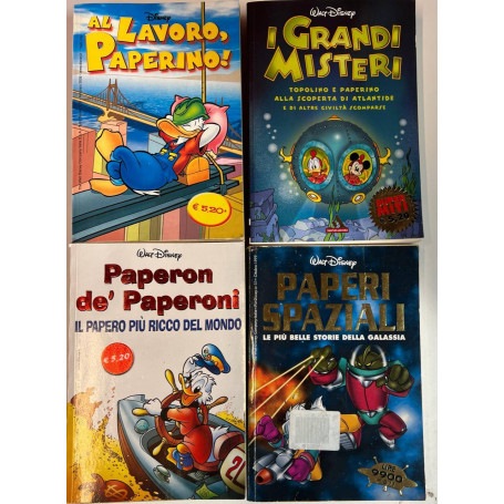 Lotto 4 fumetti Walt disney (titoli in descrizione)