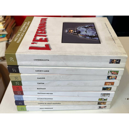 Lotto 9 volumi I Classici del fumetto di Repubblica (da n° 20 a 29 escluso n° 28).