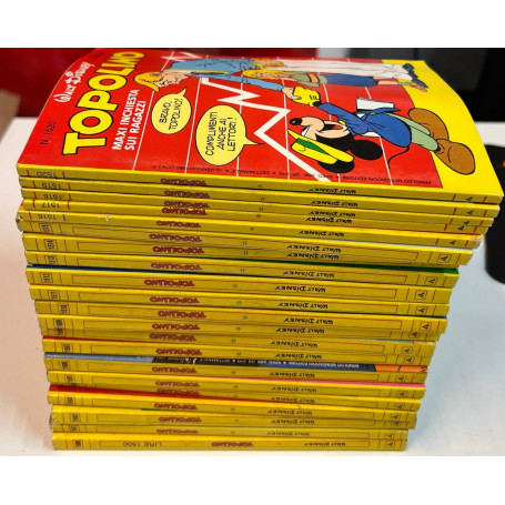 Lotto 21 fumetti Topolino (da n° 1500 a 1520).