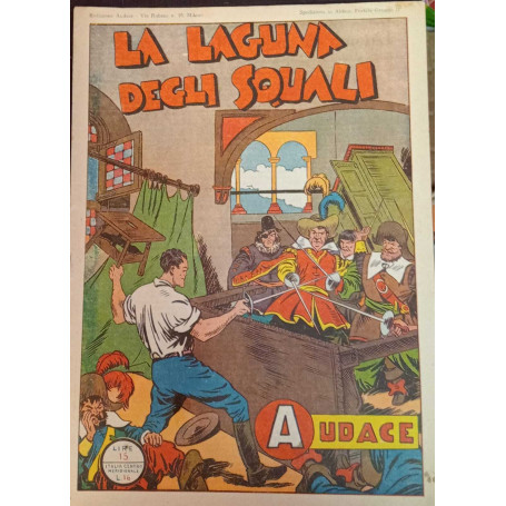 Albo Audace originale n. 20. La laguna degli squali.