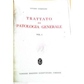 Trattato patologia generale vol. 1