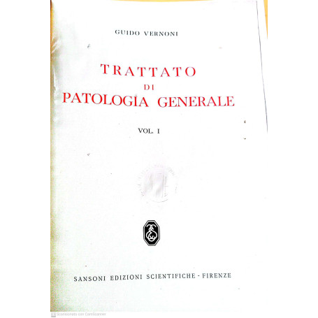 Trattato patologia generale vol. 1