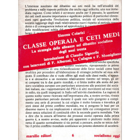 Classe operaia e ceti medi. La strategia delle alleanze nel dibattito socialista degli anni Trenta