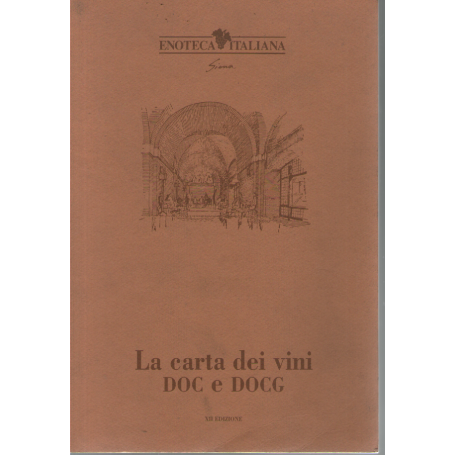 La carta dei vini DOC e DOCG.