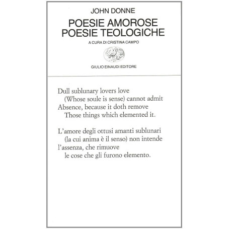 Poesie amorose. Poesie teologiche. Testo originale a fronte.
