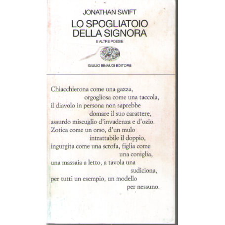 Lo spogliatoio della signora e altre poesie. Testo originale a fronte.