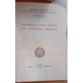 Premessa a uno studio sui controlli giuridici