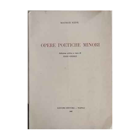 Opere poetiche minori