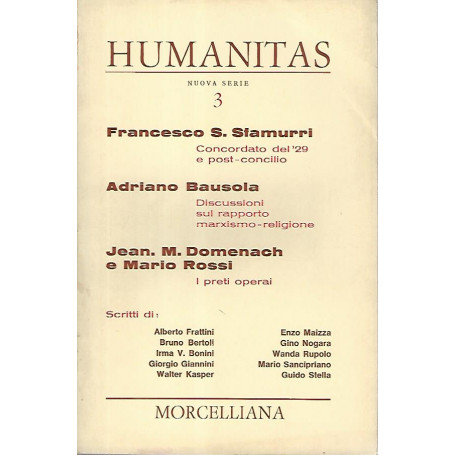 Humanitas. Anno XXIII n.3 marzo 1968