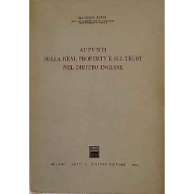 Appunti sulla real property e sul trust nel diritto inglese