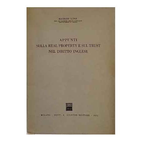 Appunti sulla real property e sul trust nel diritto inglese