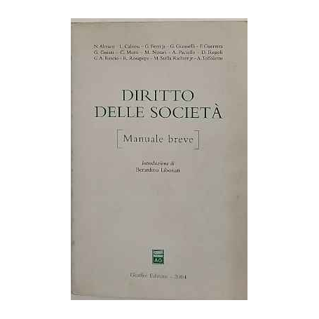 Diritto delle società. Manuale breve