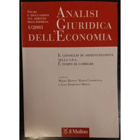 Analisi giuridica dell'economia (2003). Vol. 1