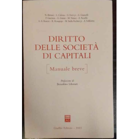 Diritto delle società di capitali. Manuale breve