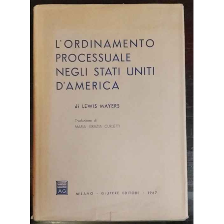 L'ordinamento processuale negli Stati Uniti d'America