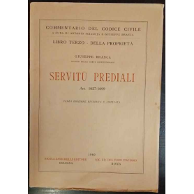Servitù prediali Art. 1027-1099