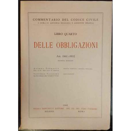 Libro quarto delle obbligazioni. Art. 1861-1932