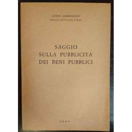Saggio sulla pubblicità dei beni pubblici