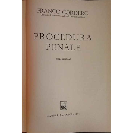 Procedura penale