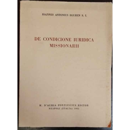 De condicione iuridica missionarii