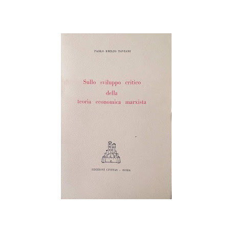 Sullo sviluppo critico della teoria economica marxista nell'Unione Sovietica