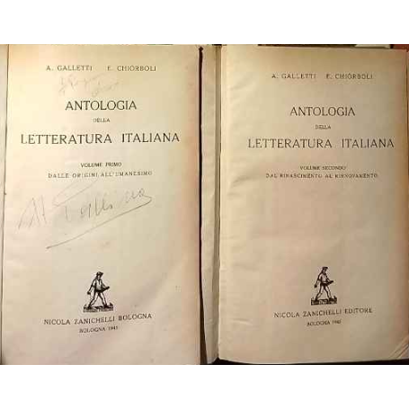 Antologia della Letteratura Italiana. Volume I - II