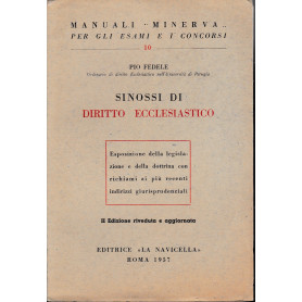 Manuali Minerva. Sinossi di Diritto Ecclesiastico