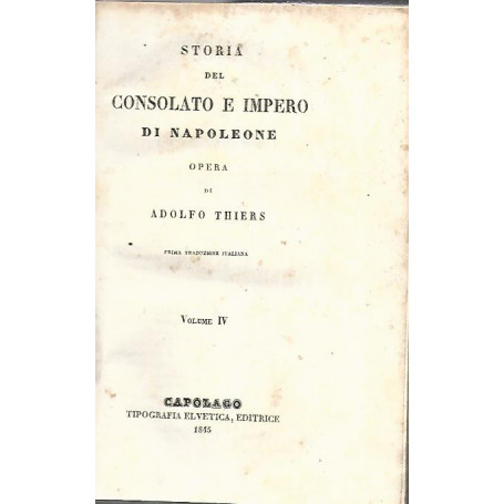 Storia del consolato e impero di Napoleone. Volume IV
