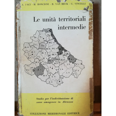 Le unità  territoriali intermedie. Studio per l'individuazione di zone omogenee in Abruzzo.