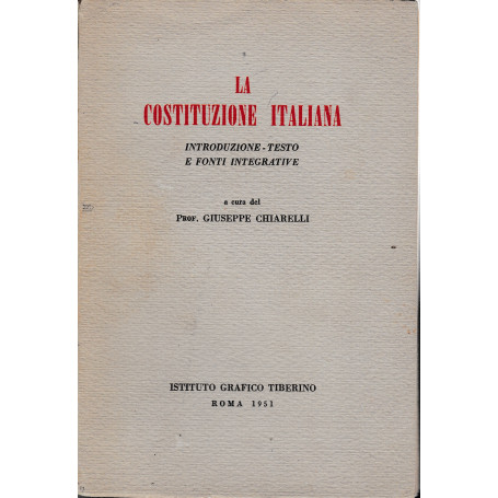 La Costituzione Italiana