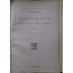 Cenni Storico - Artistici di Architettura Antica e Moderna