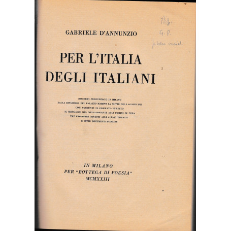 Per l'Italia degli italiani