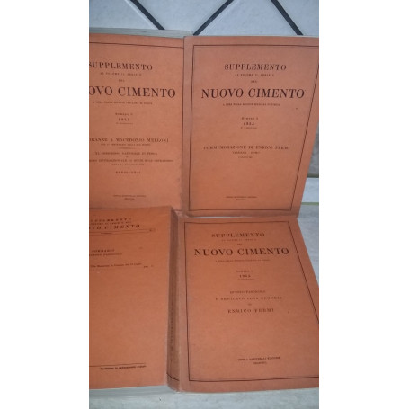 Supplemento al volume 11 serie x  del nuovo cimento