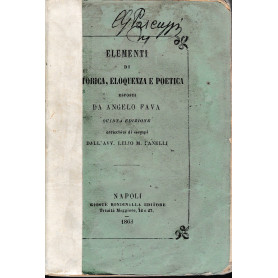 Elementi di rettorica  eloquenza e poeticaLibrisaggi