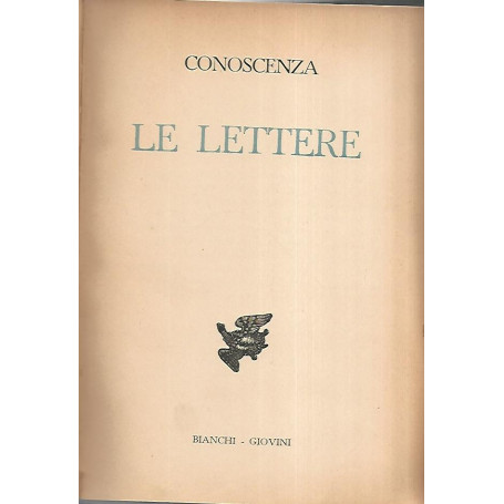 Conoscenza. Le lettere