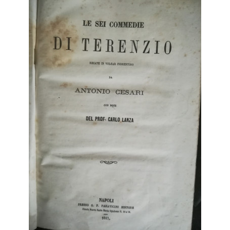 Biblioteca Latina Italiana. VI. Terenzio. Catullo. Tibullo. Properzio.