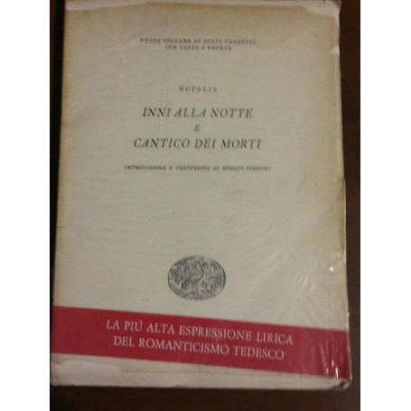 Inni alla morte e cantico dei morti. Introduzione e traduzione di Renato Poggioli