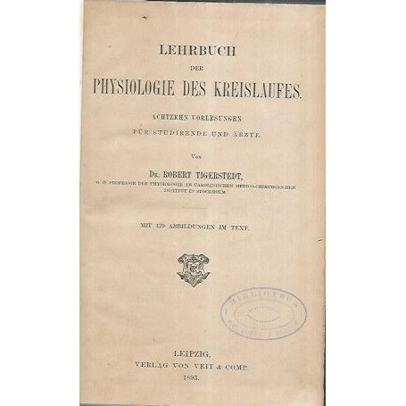 Lehrbuch der physiologie des kreislaufes