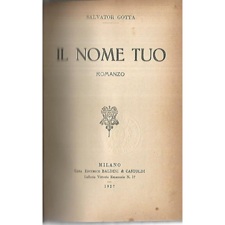 Il nome tuo