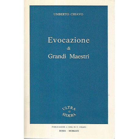 Evocazione di grandi maestri