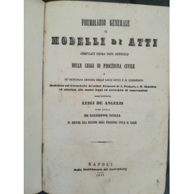 Formolario generale o modelli di atti compilati sopra ogni articolo delle leggi di procedura civile (..)Librisaggi