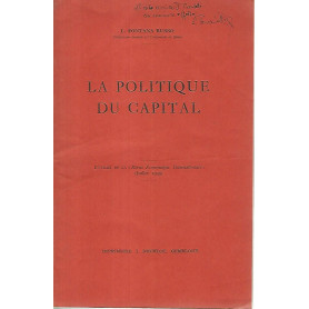 La politique du capital. Extrait de la Revue Economique Internationale