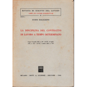 La disciplina del contratto di lavoro a tempo determinato