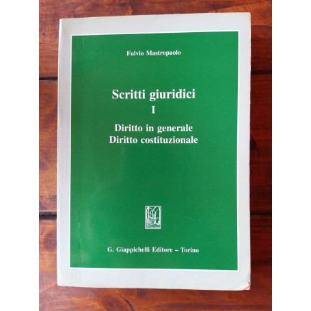 Scritti giuridici I